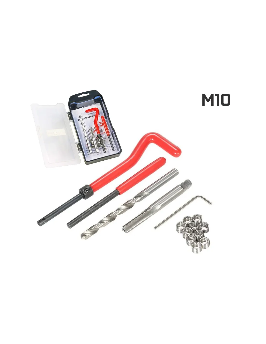 Juego Para Reparar Roscas Con HELICOIL M10 x 1.25 x 13.5mm , 15 Piezas