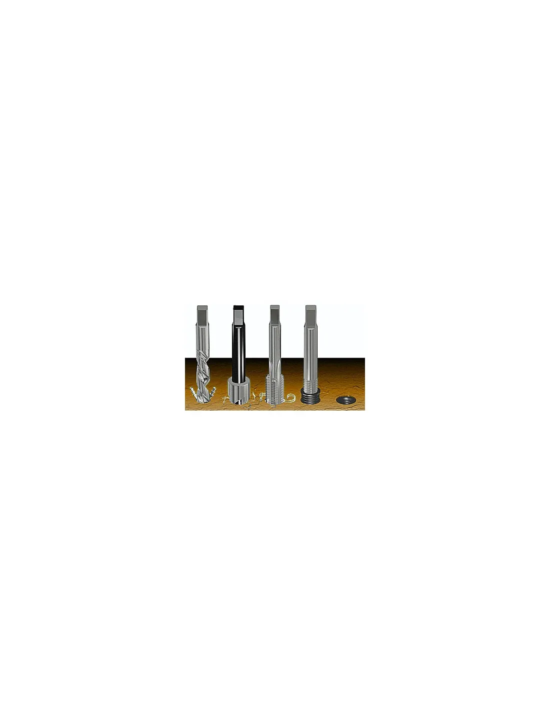 Juego Para Reparar Roscas Con HELICOIL M10 x 1.25 x 13.5mm , 15 Piezas