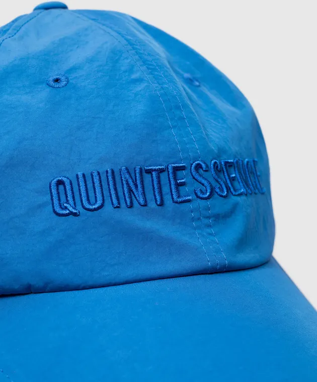 Juun.j Blue cap with Quintessence embroidery