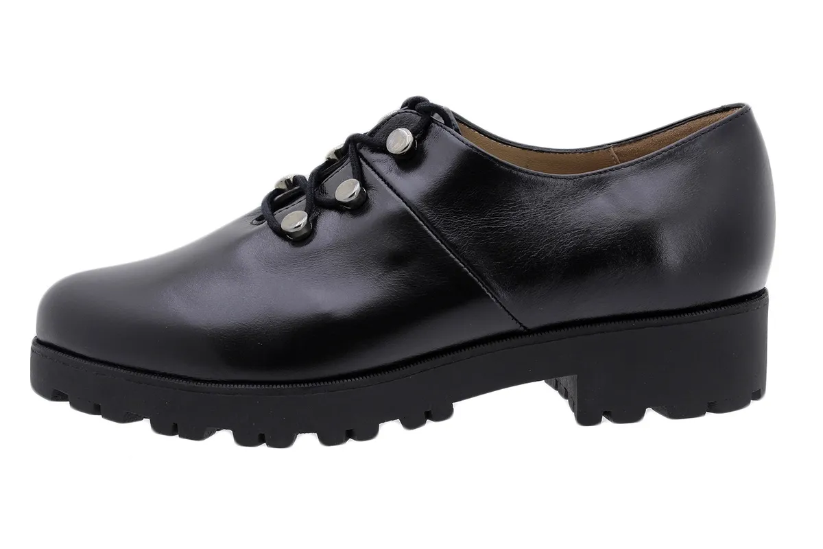 LACEUP SHOE BLACK LEATHER