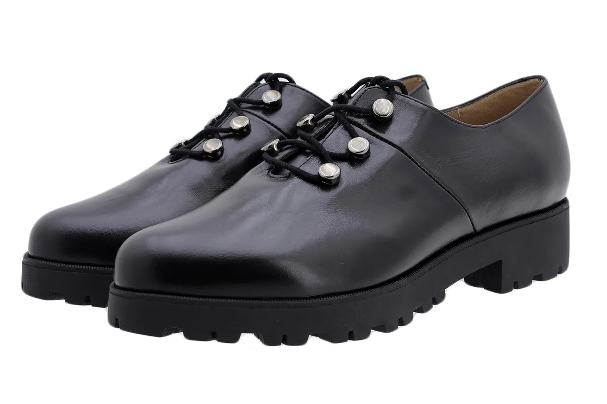 LACEUP SHOE BLACK LEATHER