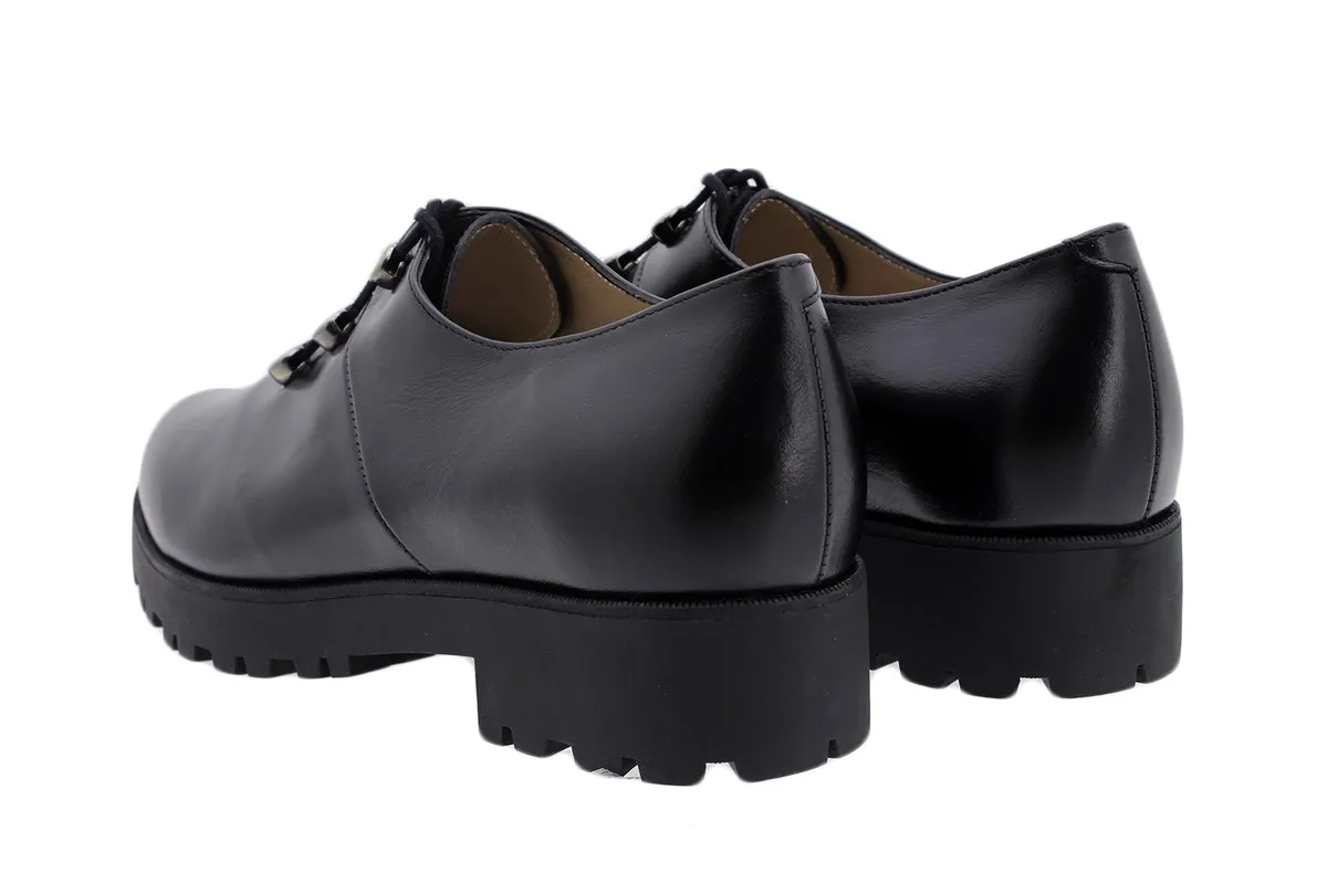 LACEUP SHOE BLACK LEATHER