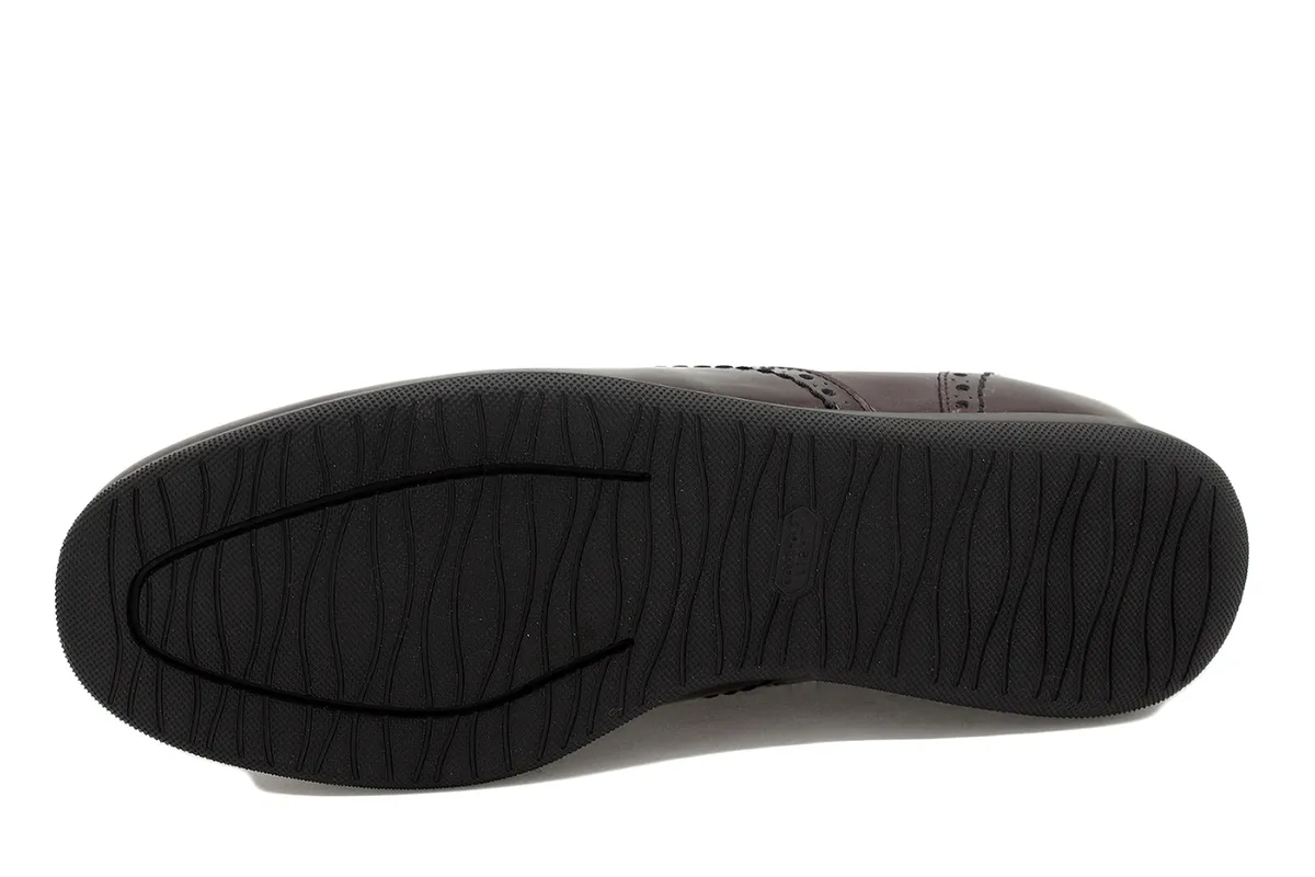 LACEUP SHOE BORDEAUX METAL