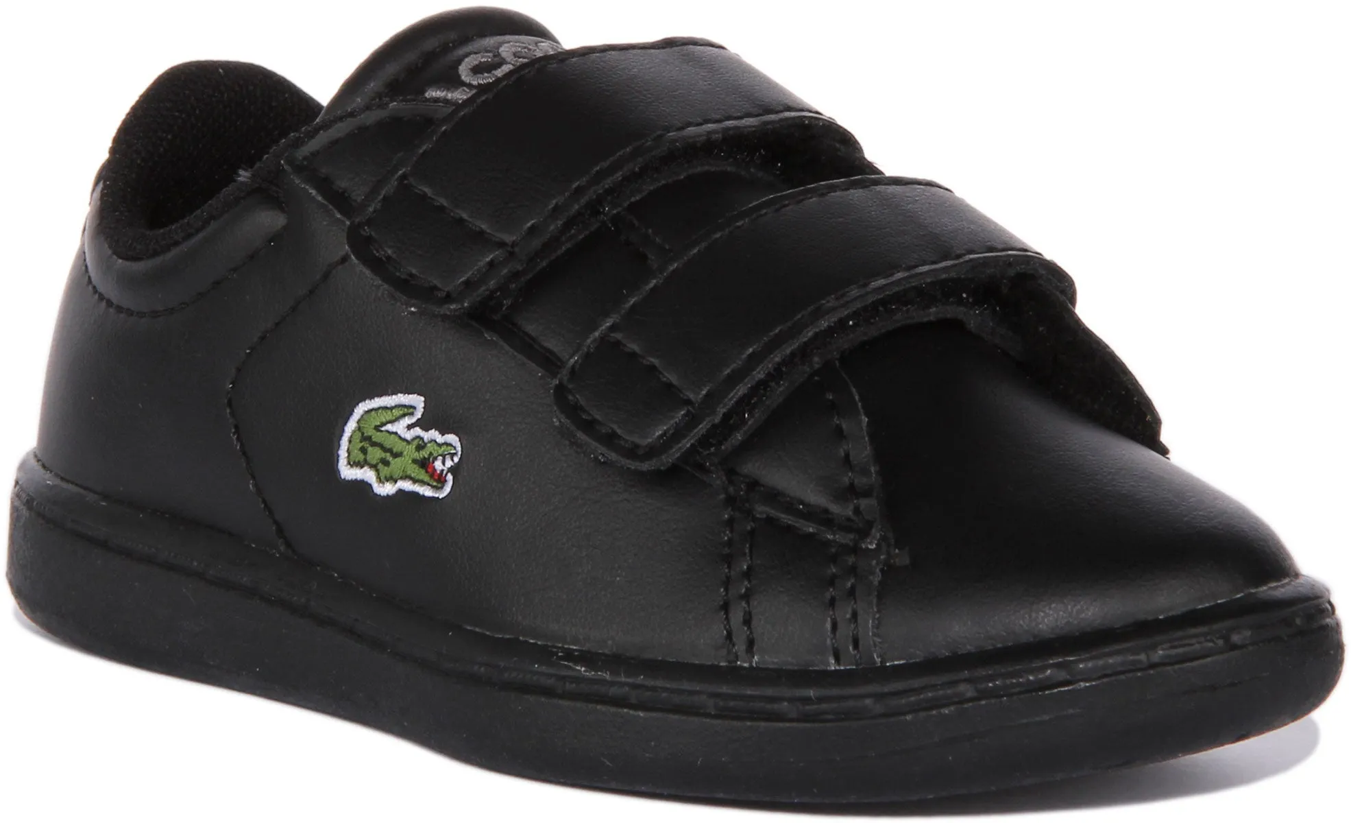 Lacoste Carnaby Evo BL 21 1 SUI Zapatillas de deporte sintéticas de dos tiras para bebé en negro