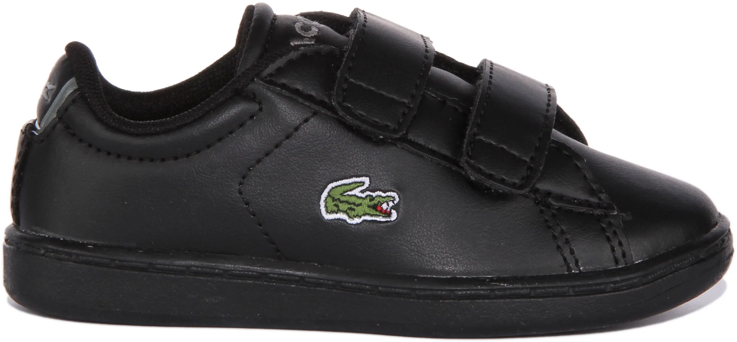 Lacoste Carnaby Evo BL 21 1 SUI Zapatillas de deporte sintéticas de dos tiras para bebé en negro