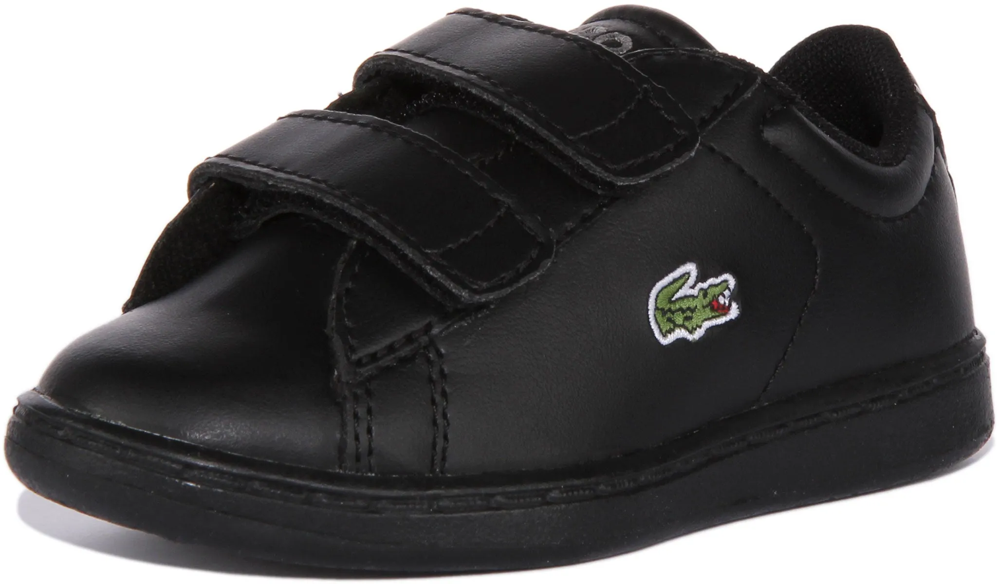 Lacoste Carnaby Evo BL 21 1 SUI Zapatillas de deporte sintéticas de dos tiras para bebé en negro