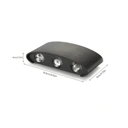 Lampara De Pared Aplique LED RGB IP20 Ovalado  Blanco  6W