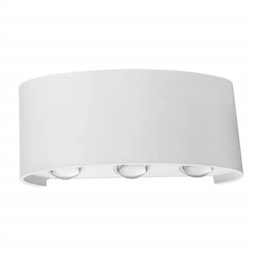 Lampara De Pared Aplique LED RGB IP20 Ovalado  Blanco  6W