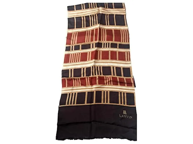 Lanvin Pañuelos Castaño Beige 