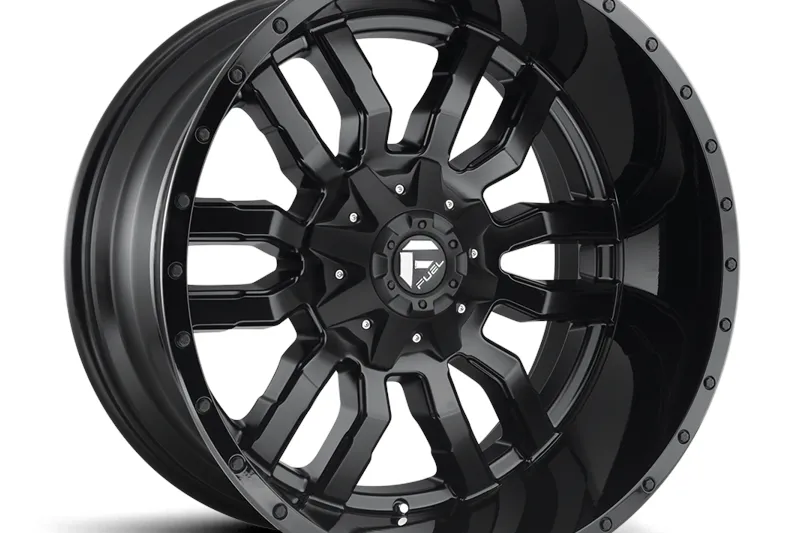 Llanta de aleación D596 Sledge Matte Black Gloss Black LIP Fuel 9.0x20 ET20 106,1 6x135;6x139,7
