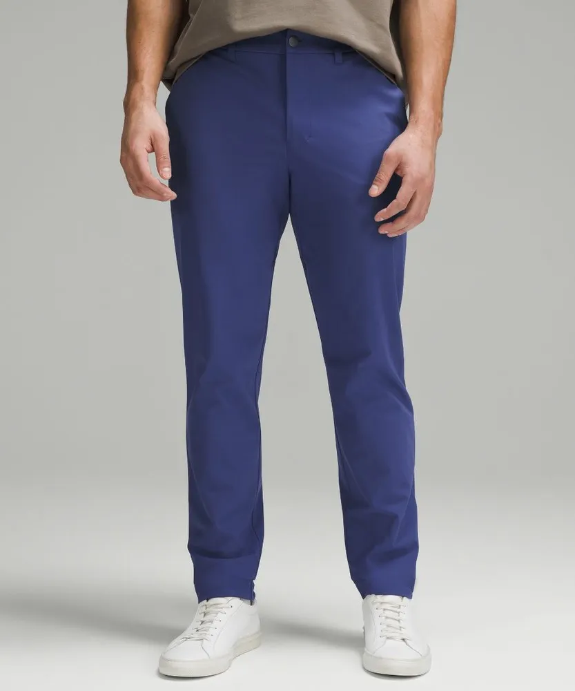 LULULEMON PANTALONES CHINOS ABC DE CORTE ESTRECHO, 81 CM  WARPSTREME AZULES | FQ28S3GK