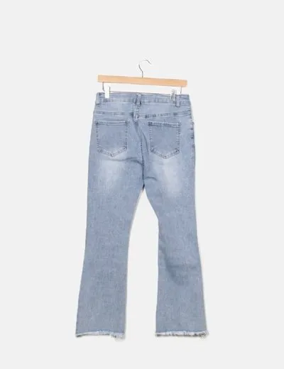 Manana Jeans azul desflecado