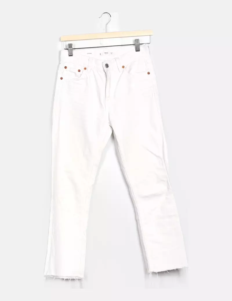 Mango Cropped flare jeans