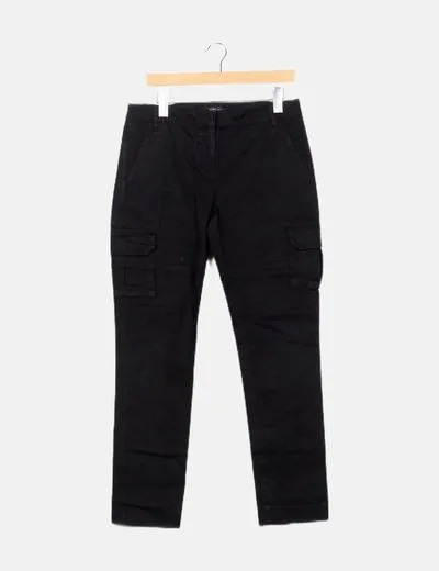 Mango Jeans negro básico