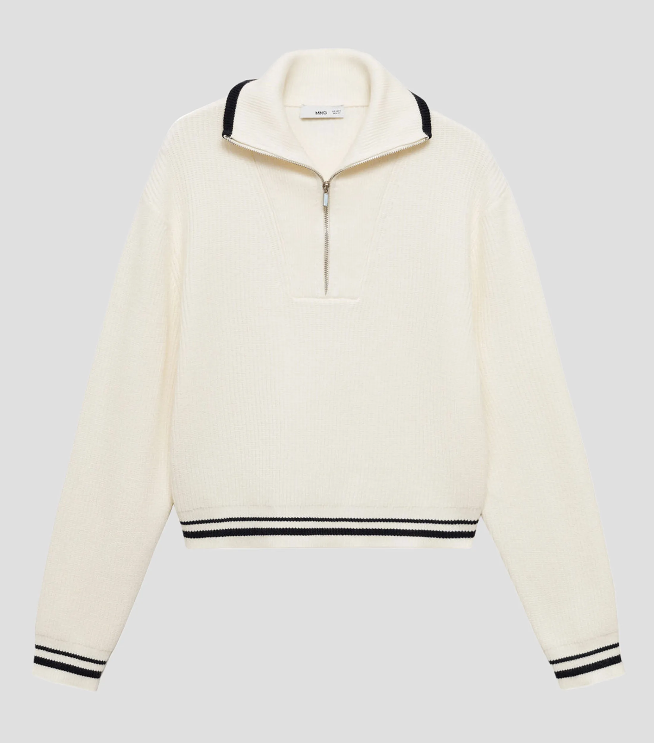 Mango Suéter cuello alto Mujer