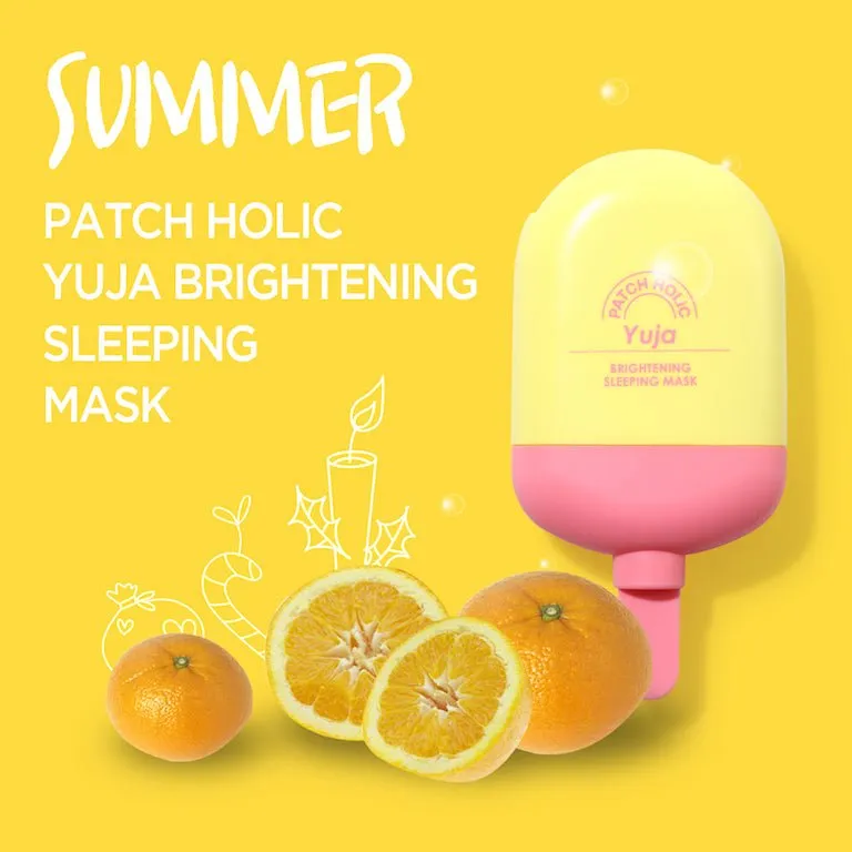 Mascarilla de noche Patch Holic Yuja Brightening Sleeping Mask 70ml