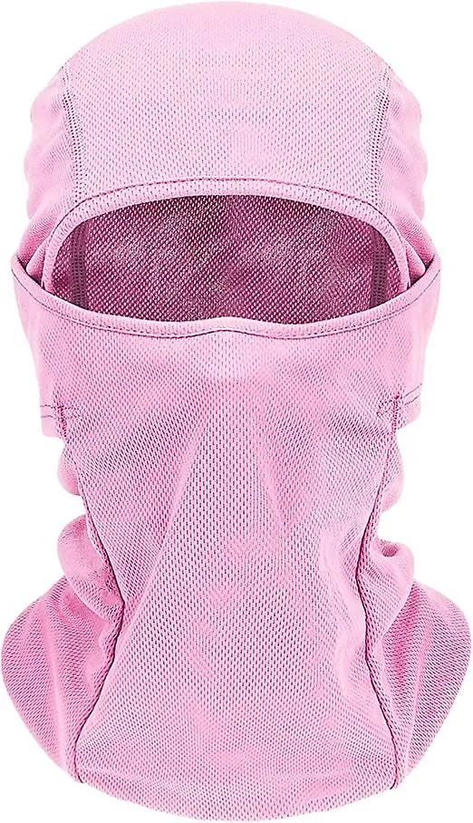 MASK, SOFT BREATHABLE MULTIFUNCTIONAL WINDPROOF MOTORCYCLE TACTICAL CAP, ELASTIC SKI MASK, PINK