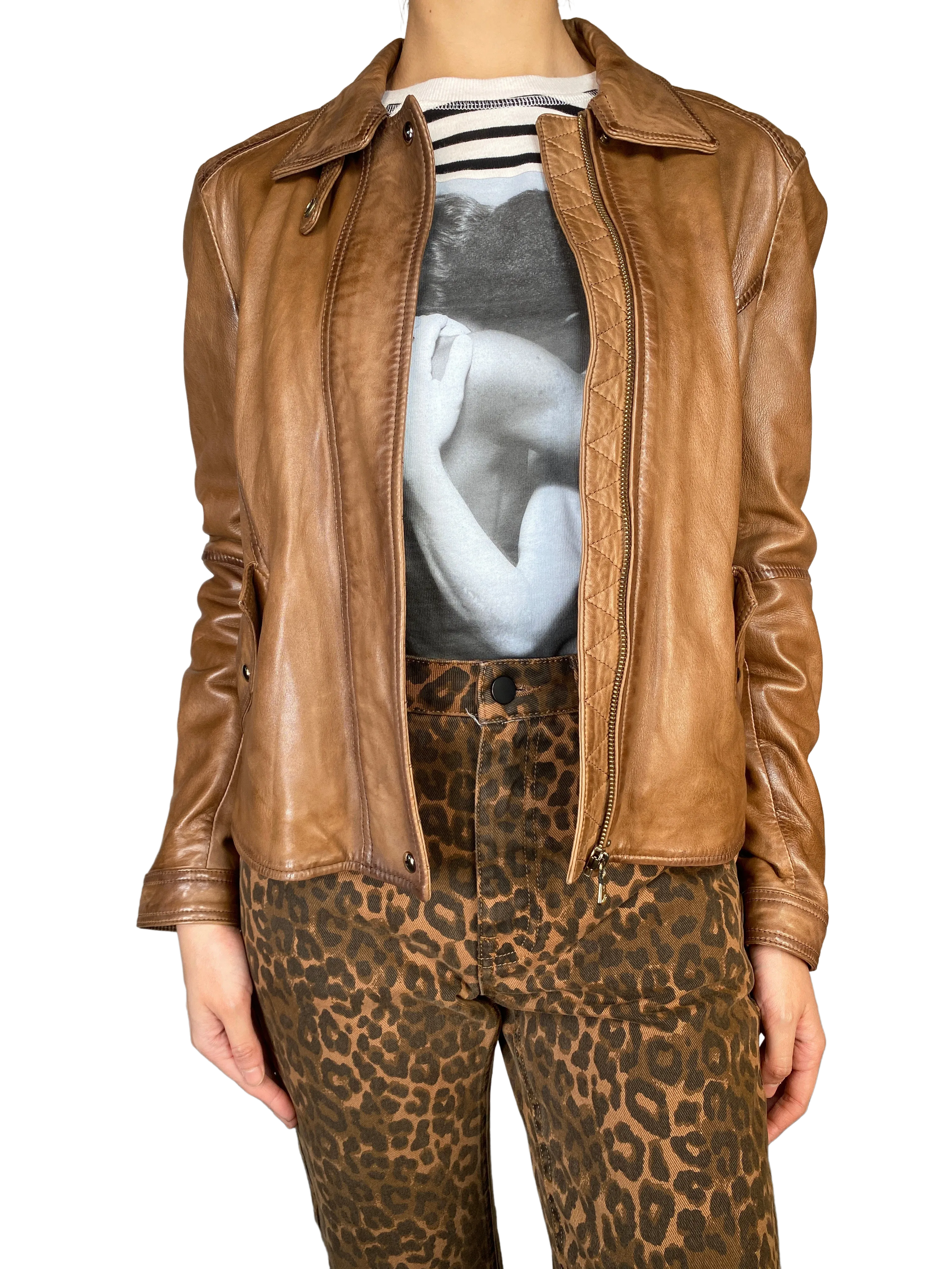 MASSIMO DUTTI Chaqueta Cuero