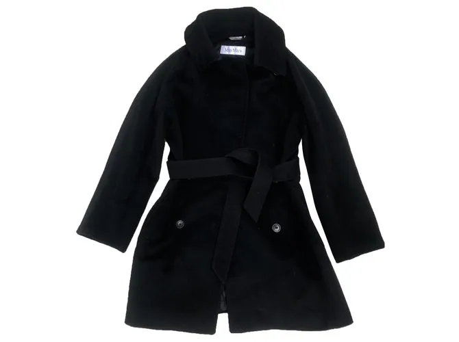Max Mara Abrigos, Ropa de calle Negro 