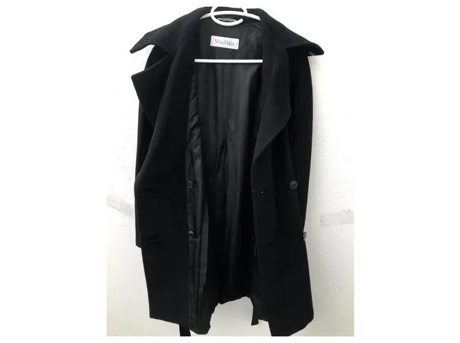 Max Mara Abrigos, Ropa de calle Negro 