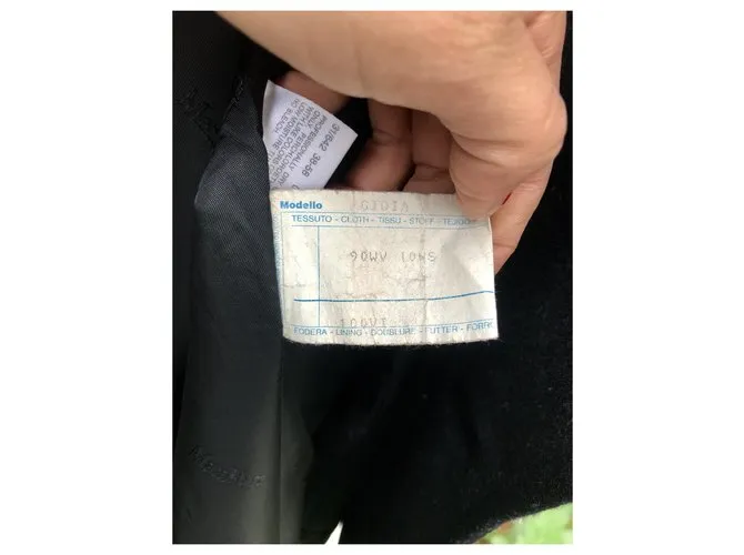 Max Mara Abrigos, Ropa de calle Negro 