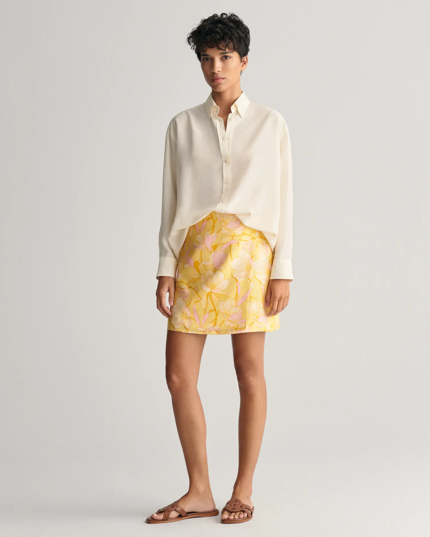 Minifalda cruzada Magnolia Print