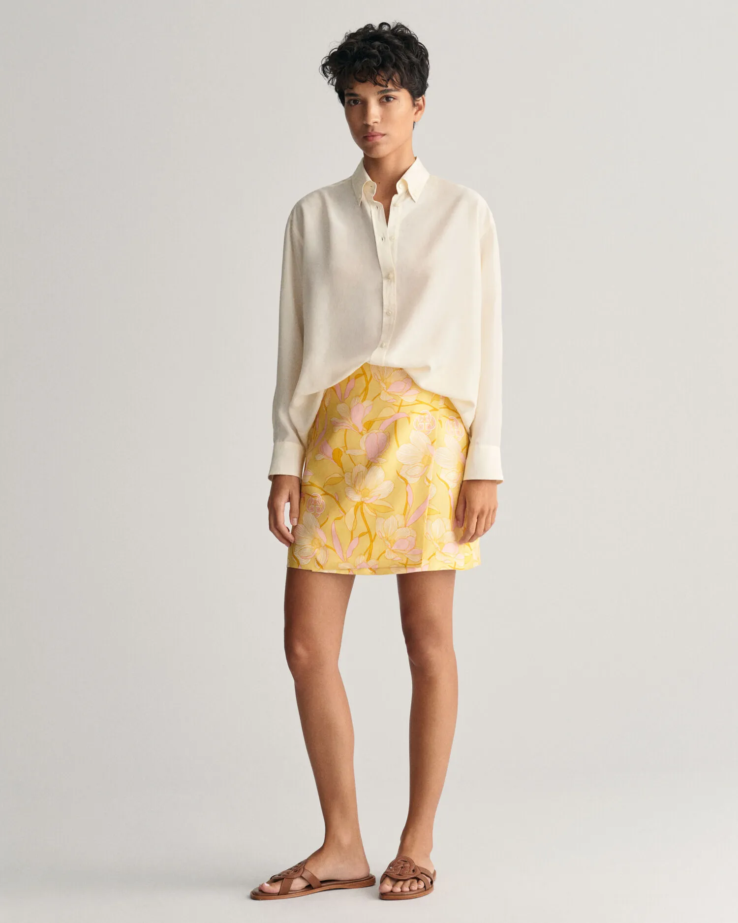 Minifalda cruzada Magnolia Print