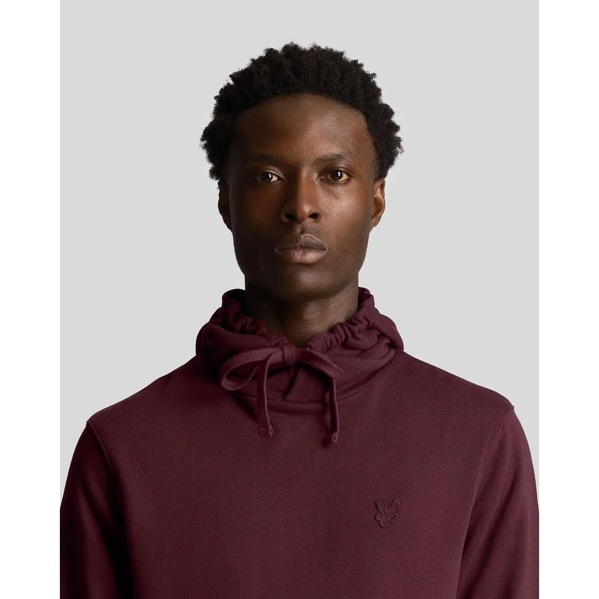 ML416TON TONAL PULLOVER HOODIES56. BURGUNDY