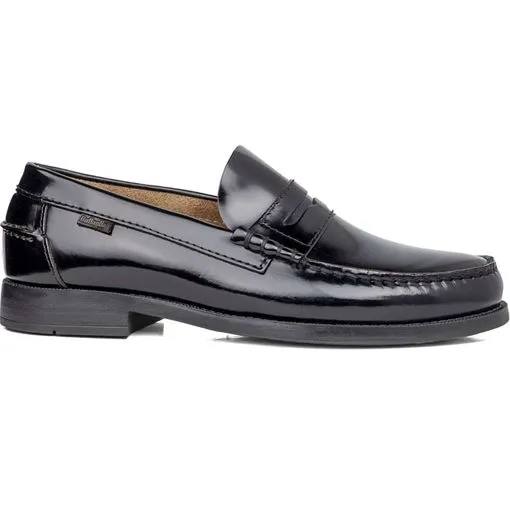 MOCASINES DE PIEL NEGRO DE HOMBRE CALLAGHAN 2457140 (TALLAS DE 40 A 46)