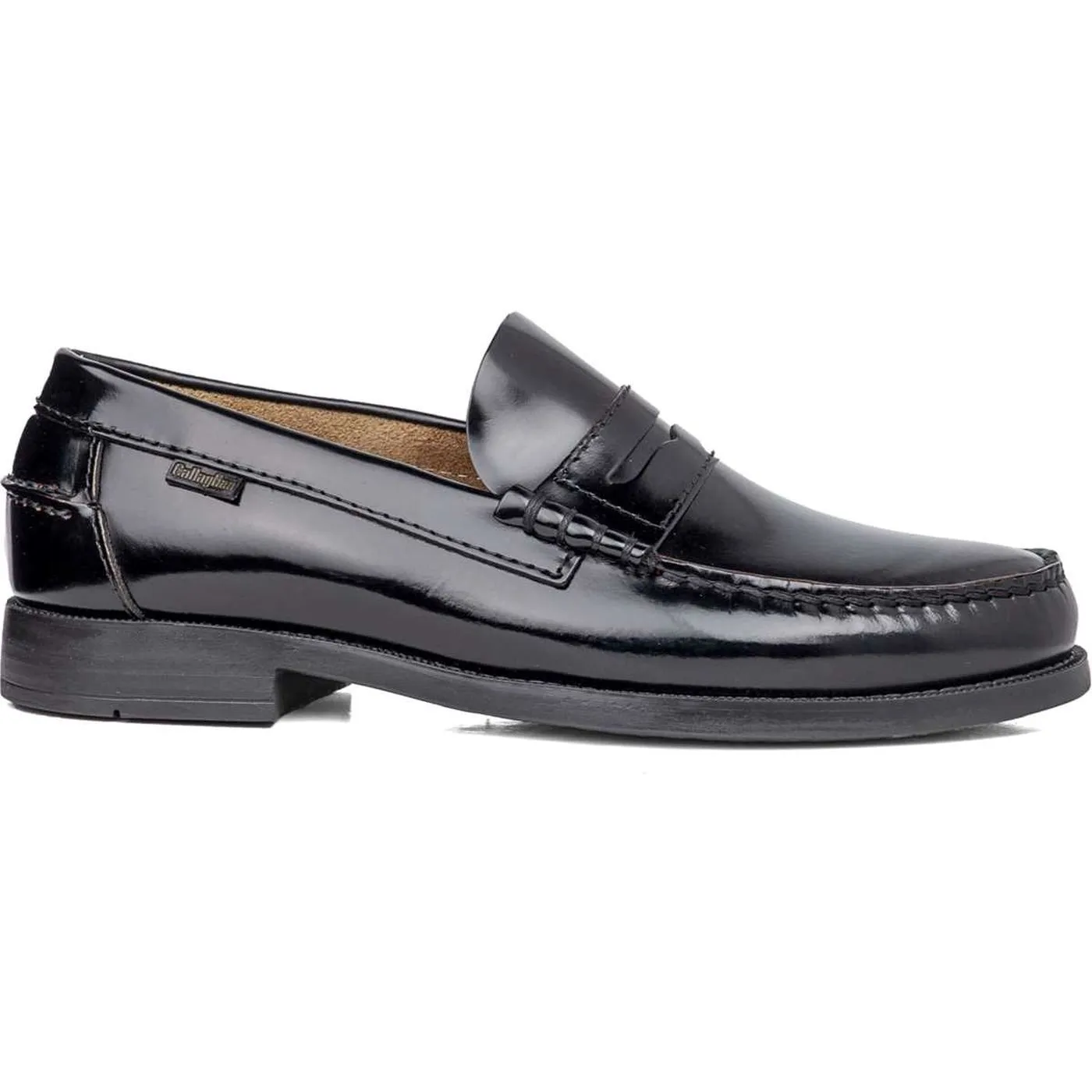 MOCASINES DE PIEL NEGRO DE HOMBRE CALLAGHAN 2457140 (TALLAS DE 40 A 46)