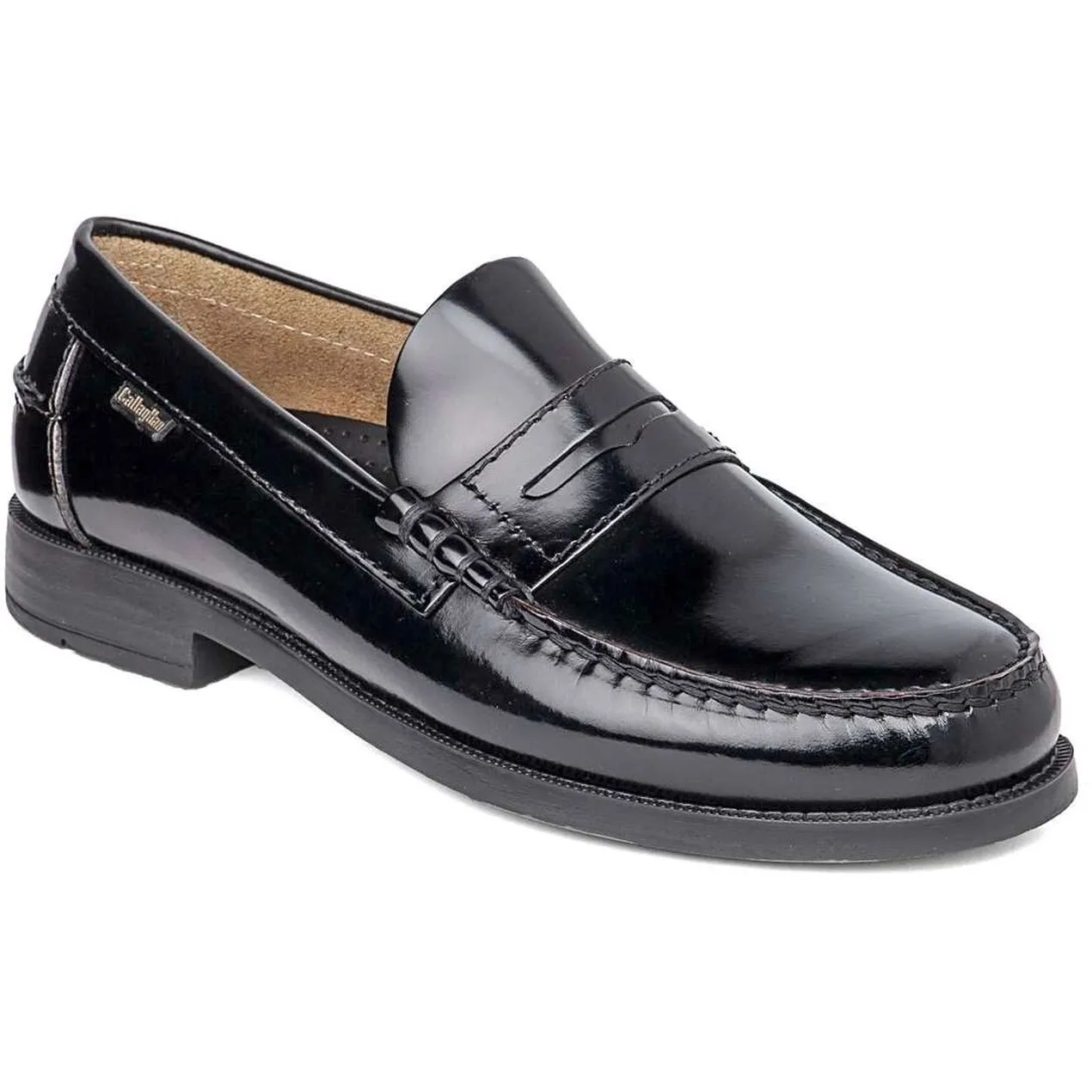 MOCASINES DE PIEL NEGRO DE HOMBRE CALLAGHAN 2457140 (TALLAS DE 40 A 46)