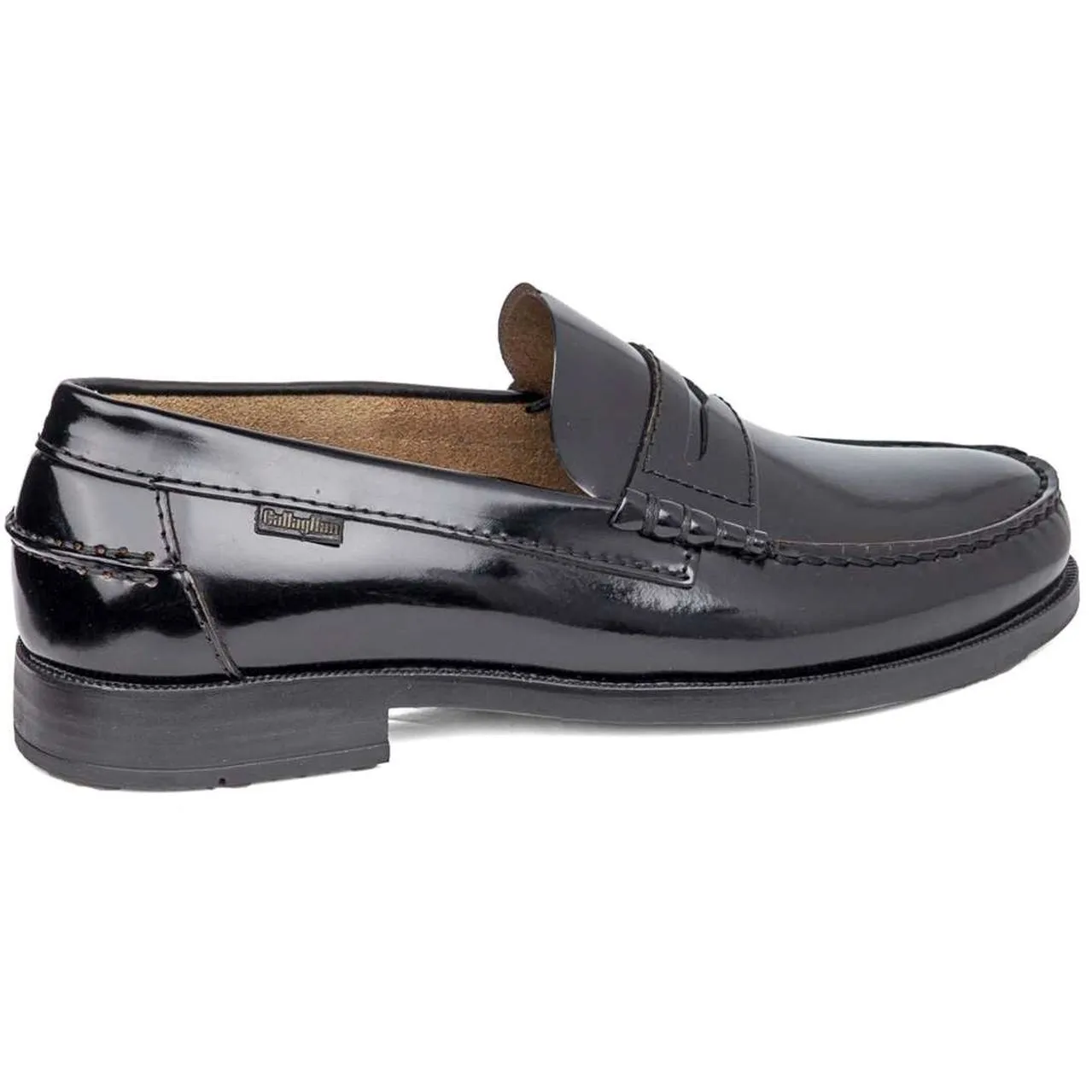 MOCASINES DE PIEL NEGRO DE HOMBRE CALLAGHAN 2457140 (TALLAS DE 40 A 46)