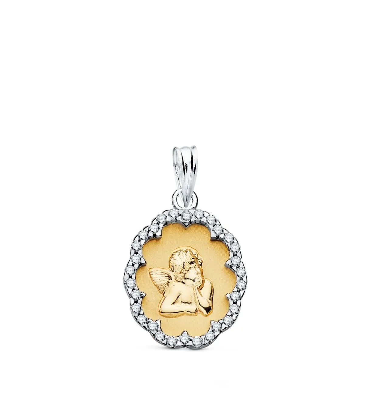 Médaille Angelot 2 ors 18K