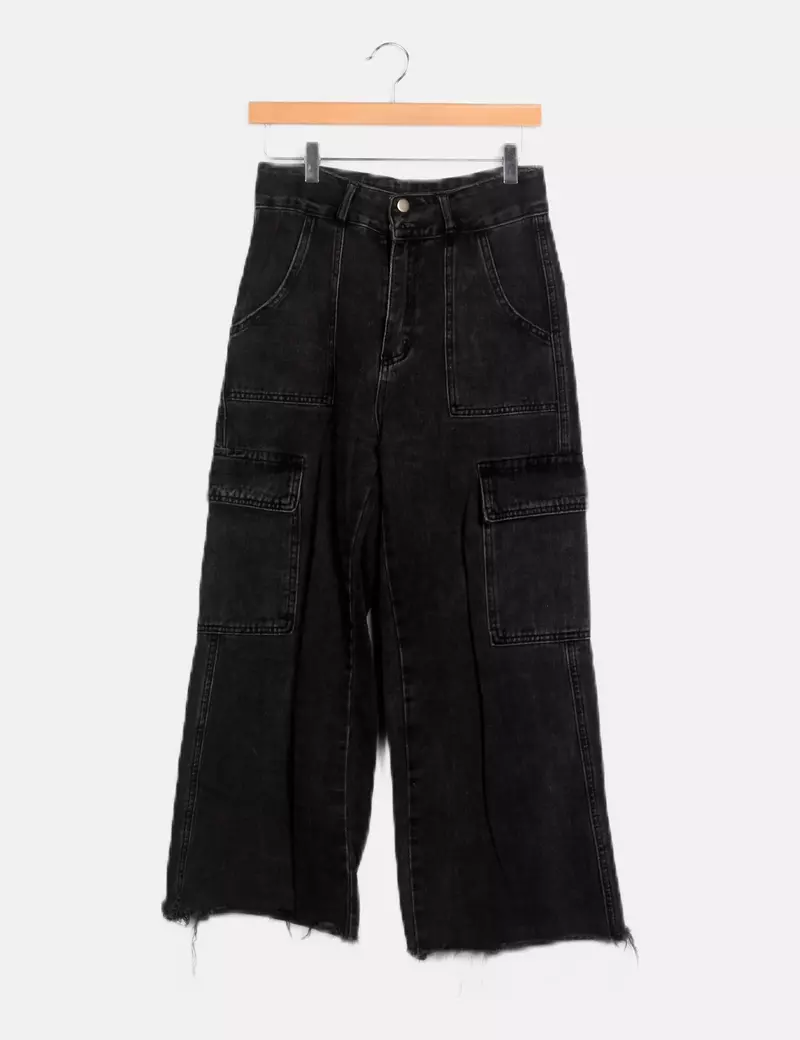 NoName Jeans denim cargo negro