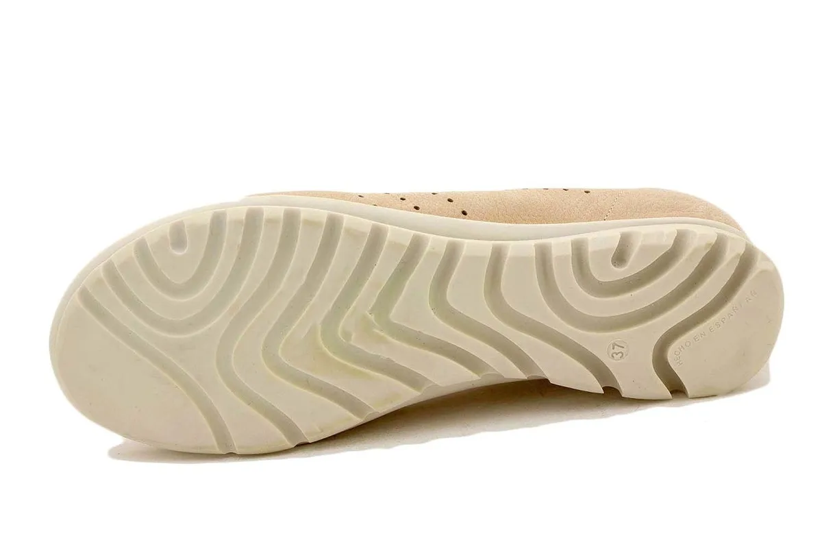 Nude Nubuck Flat shoe
