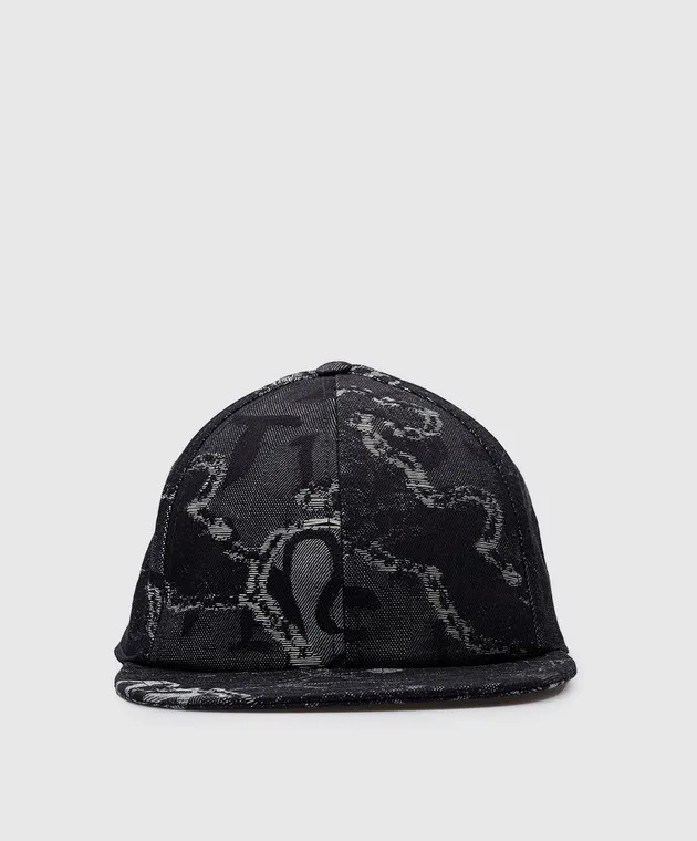 OFFWHITE BLUE CAP IN A WOVEN PATTERN