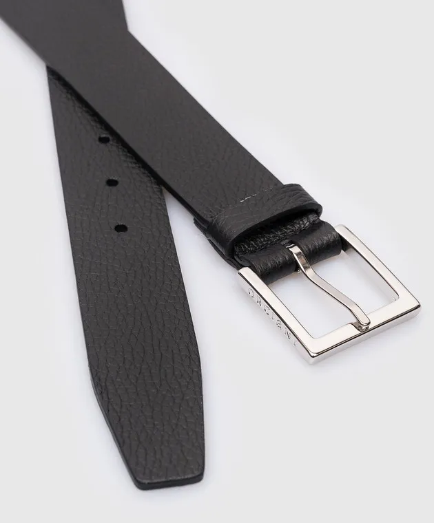 Orciani Micron black leather strap