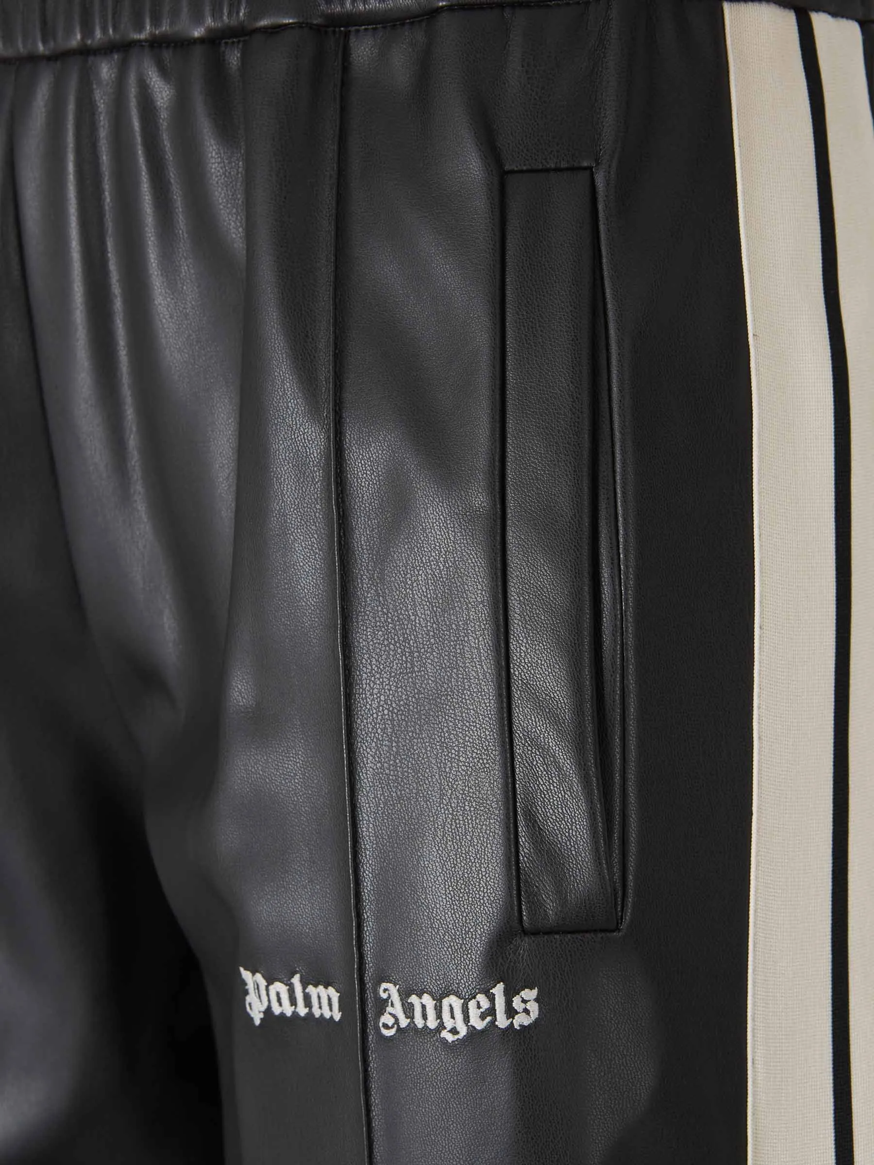 Palm Angels Joggers Franja Contraste Piel