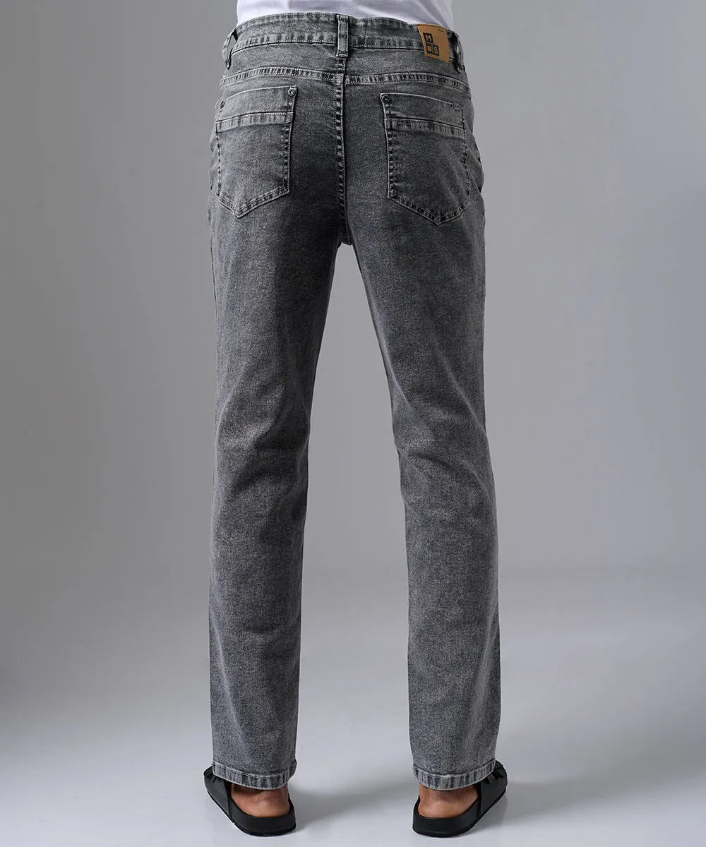 PANTALON DENIM SLIM FIT GRIS PV25