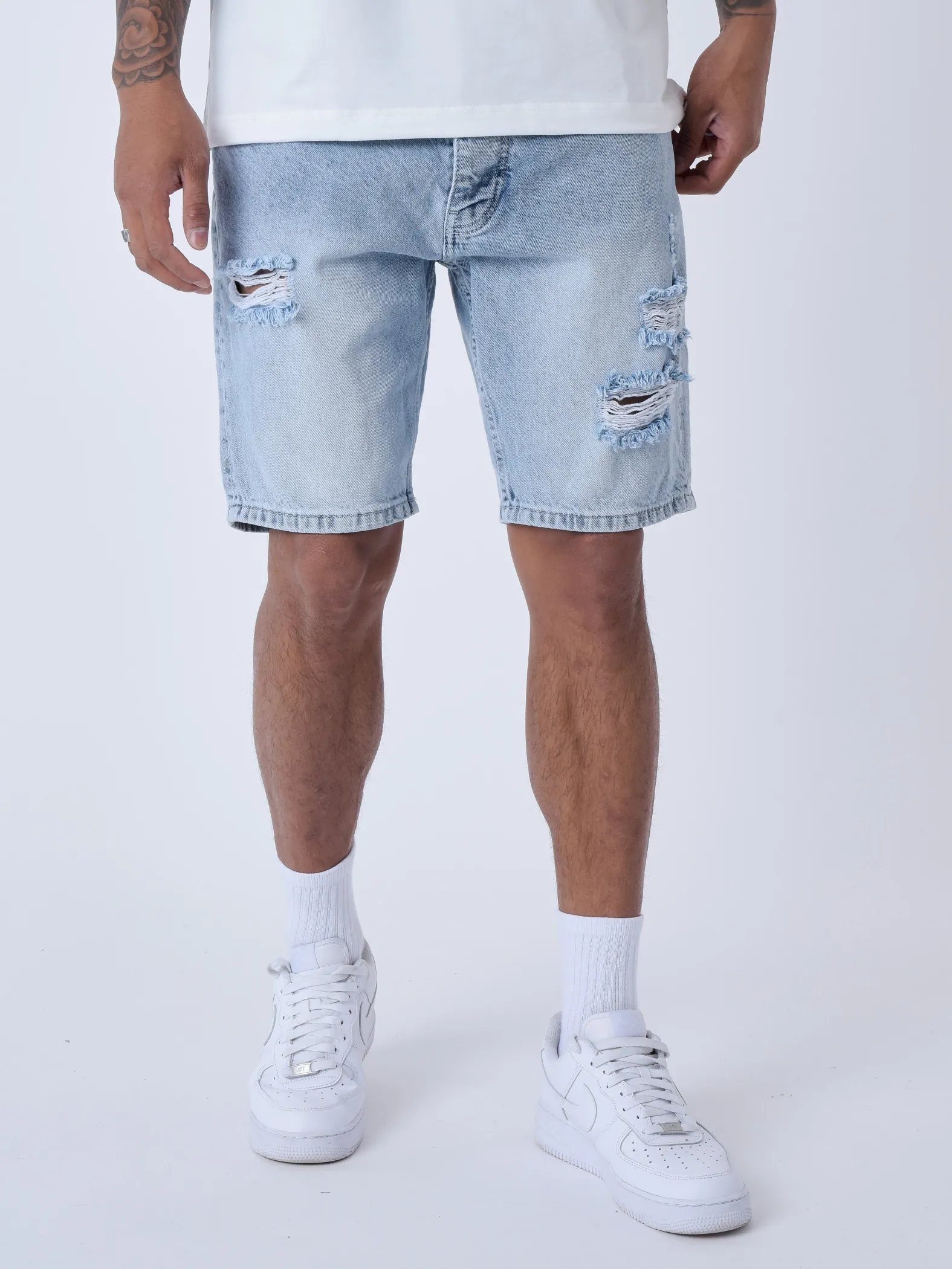 Pantalones cortos jeans rotos
