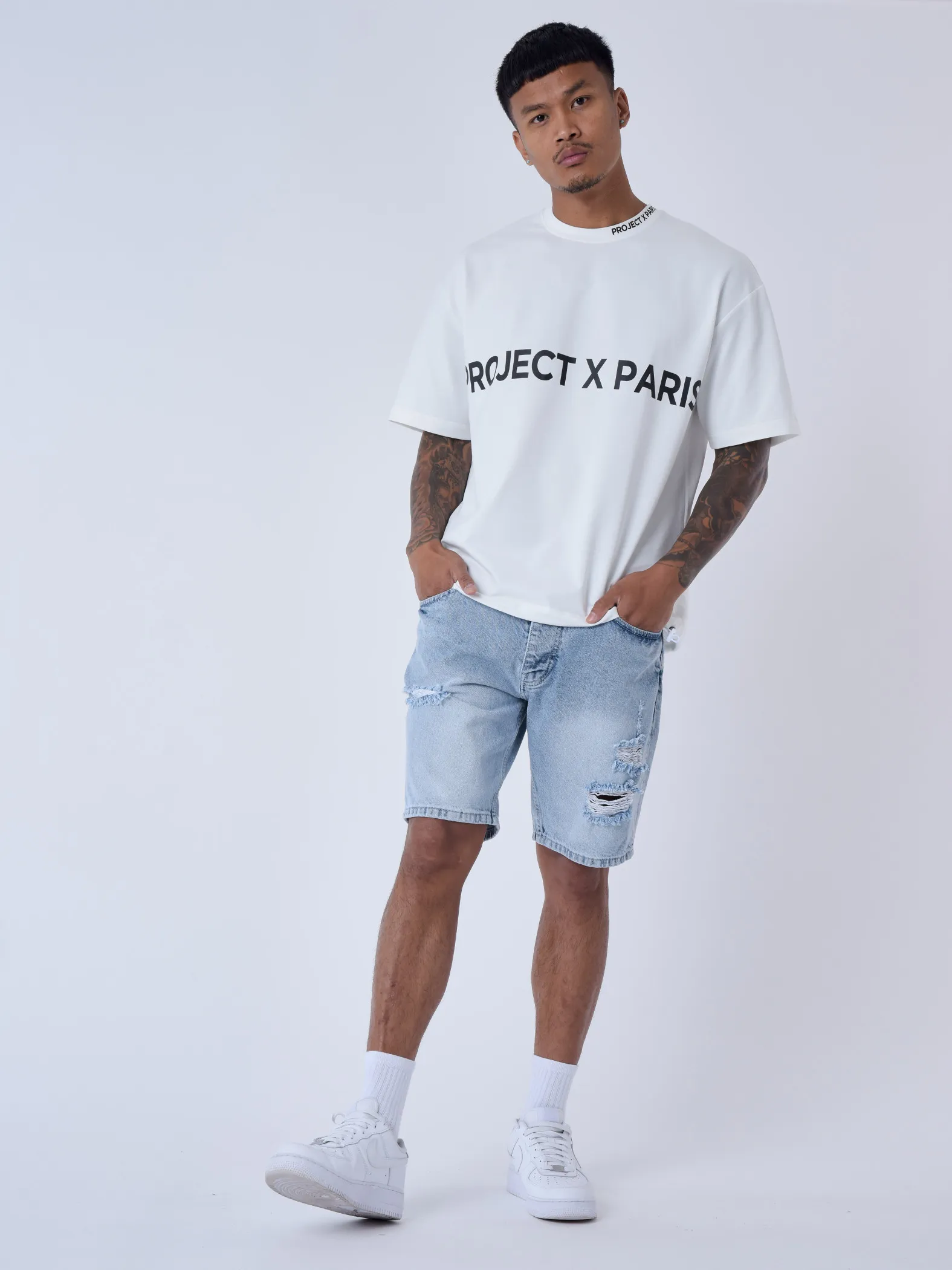 Pantalones cortos jeans rotos