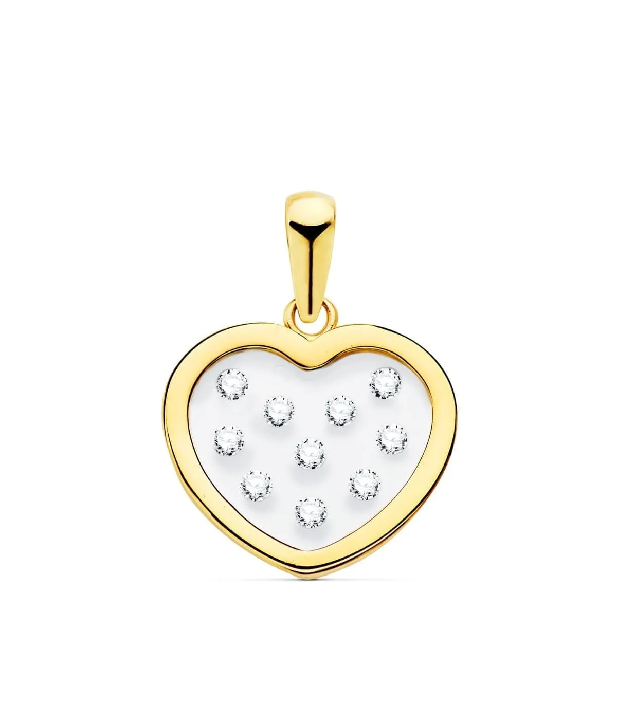 Pendentif Gravity Or Jaune 18K Coeur