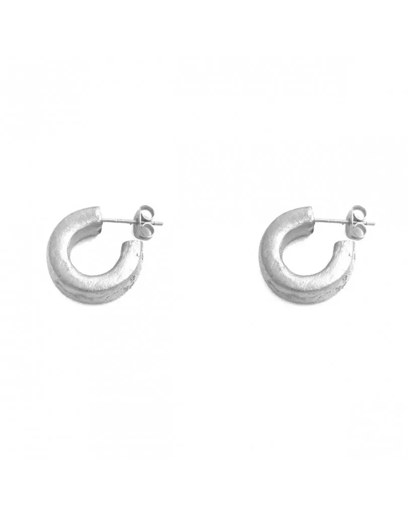 PENDIENTES CHAPADOS EN RODIO MATE