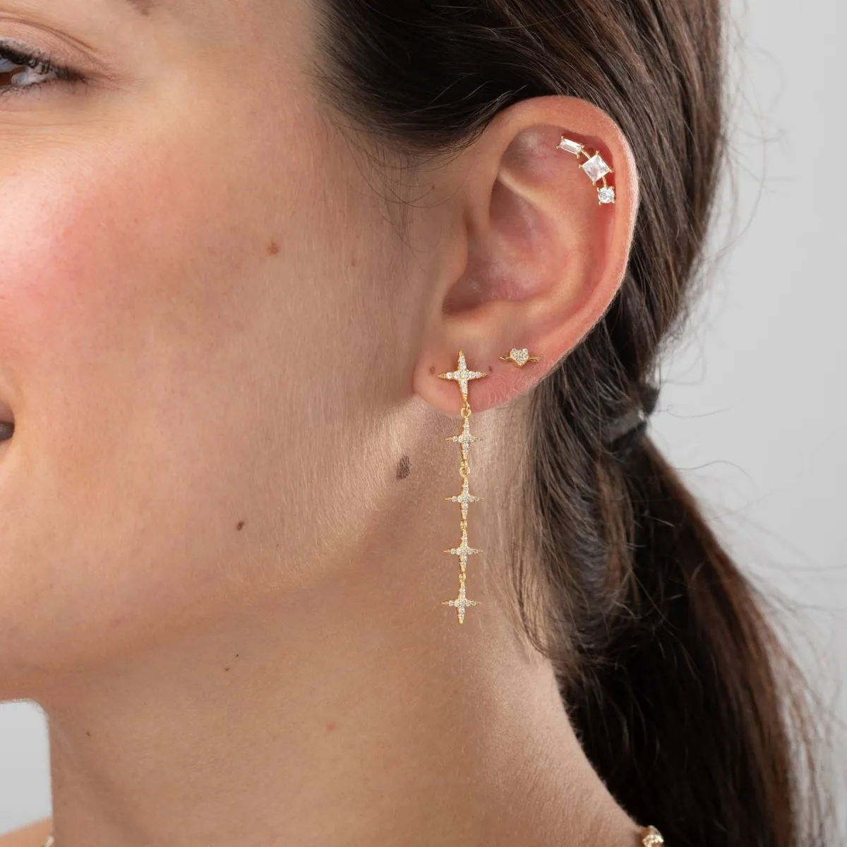 Pendientes Corazón Circonita