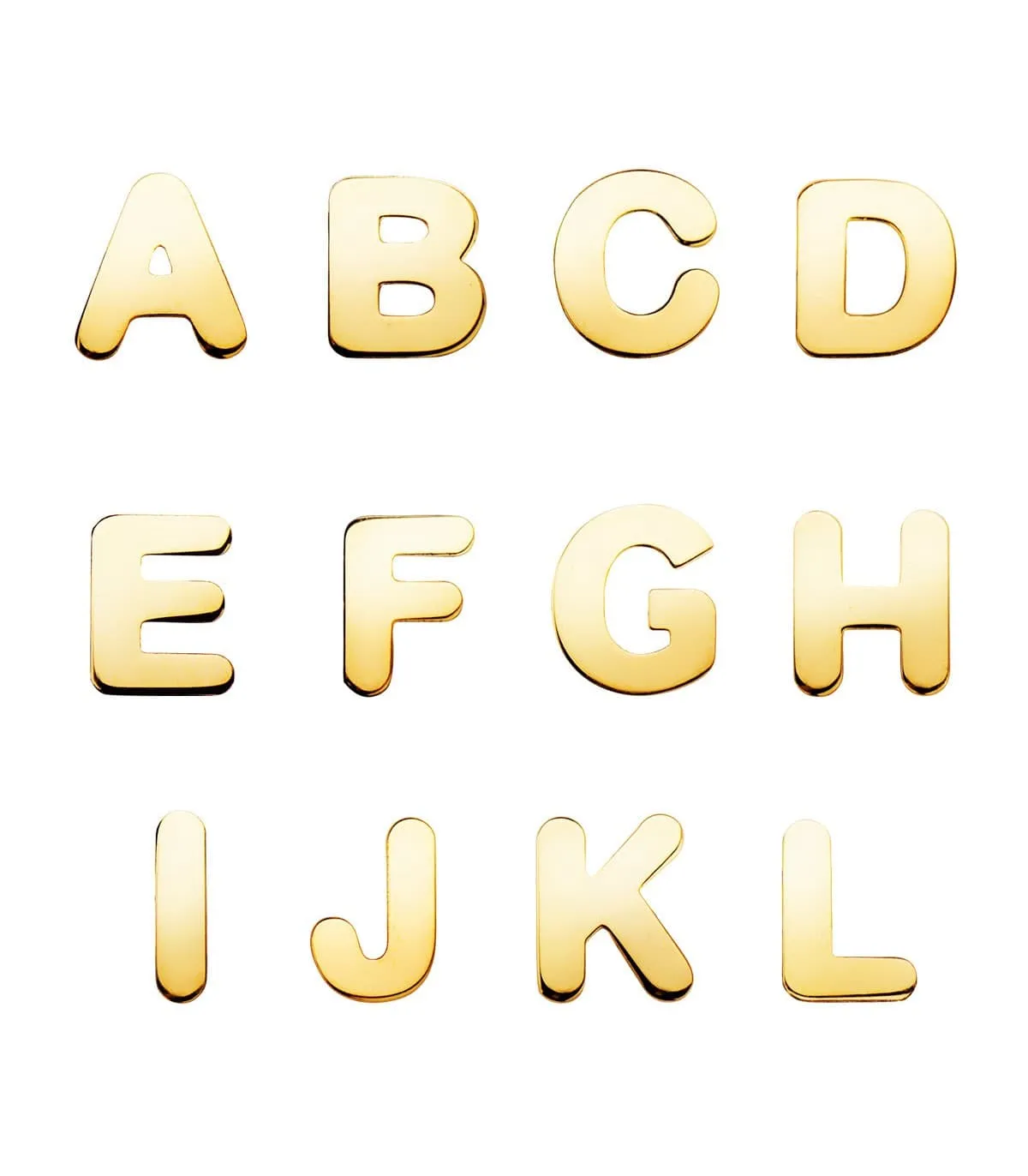 Pendientes de oro personalizados letras