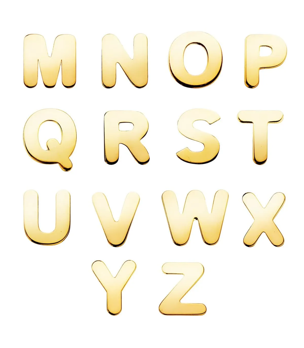 Pendientes de oro personalizados letras