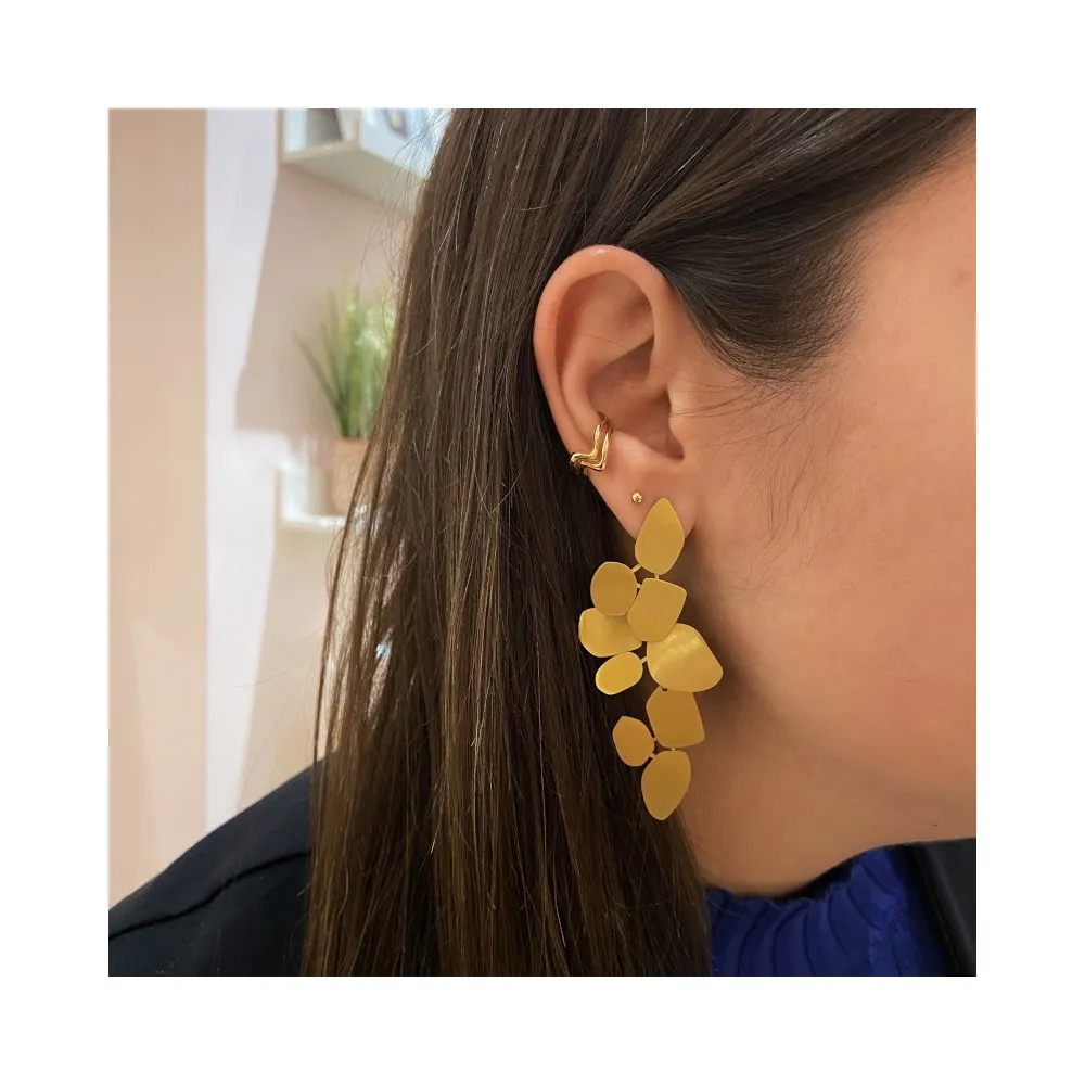 Pendientes Leaves Oro (PAR)