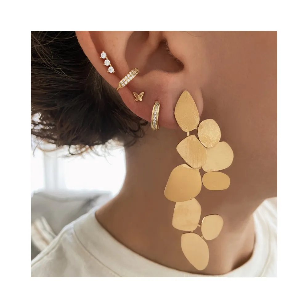 Pendientes Leaves Oro (PAR)