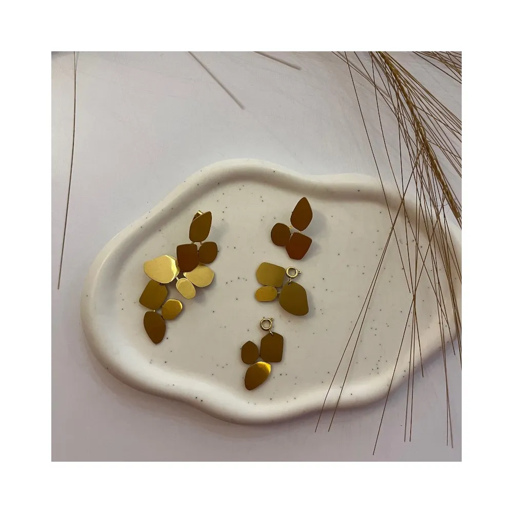 Pendientes Leaves Oro (PAR)