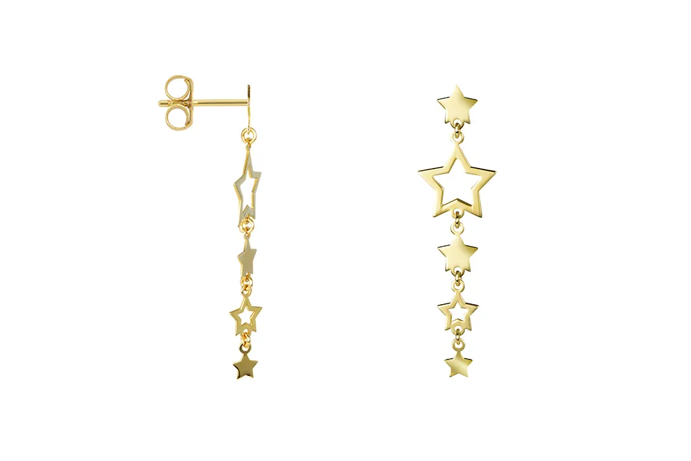 Pendientes Plata Perseidas Gold